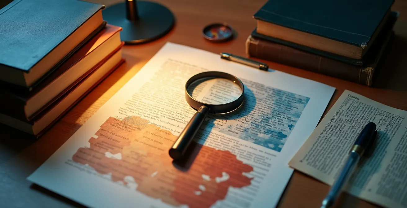 Researcher workspace showing multilingual academic papers and translation tools