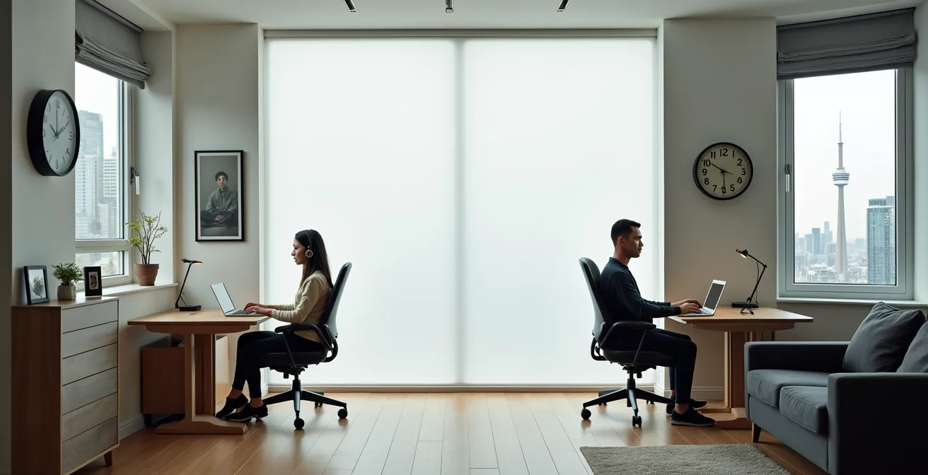 Contrasting study environments showing online student support systems in Dublin and Toronto