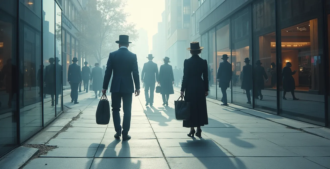 Historical overlay showing 1847 fever shed locations beneath modern Toronto cityscape